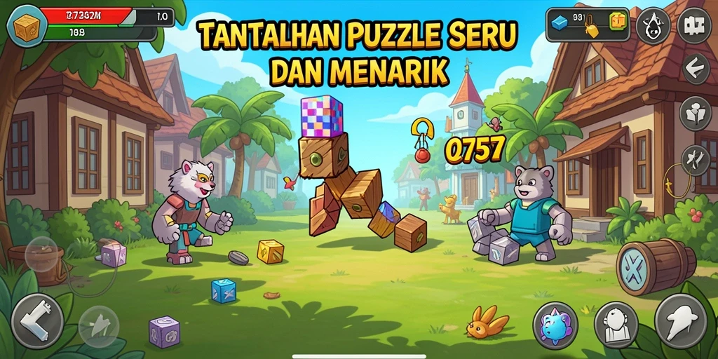 Tampilan menarik dari gameplay Puzzle 2757 saat menyelesaikan teka-teki.