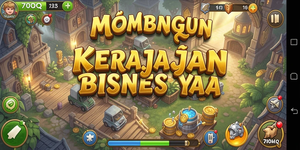 Tampilan gameplay 700Q yang mendebarkan dalam membangun bisnis.