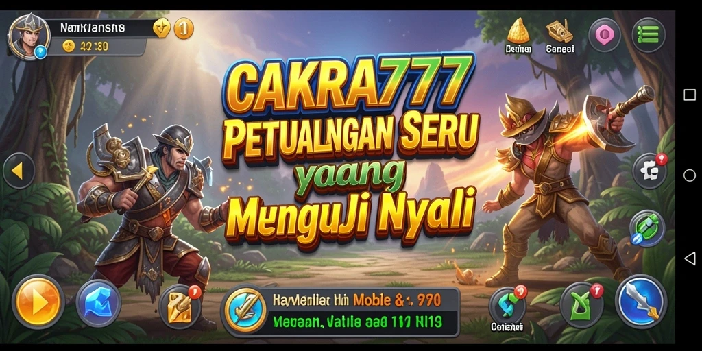 Tampilan gameplay <strong>CAKRA777</strong> yang seru dan menantang di dunia petualangan.