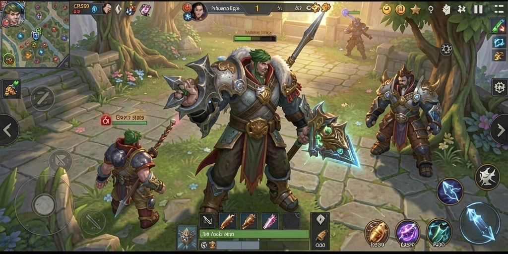 Tangkapan layar CRS99 yang menampilkan pertarungan seru di dunia ARPG.