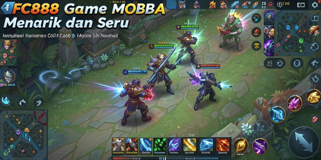 Tampilan gameplay FC888 yang menegangkan dan aksi seru di arena.