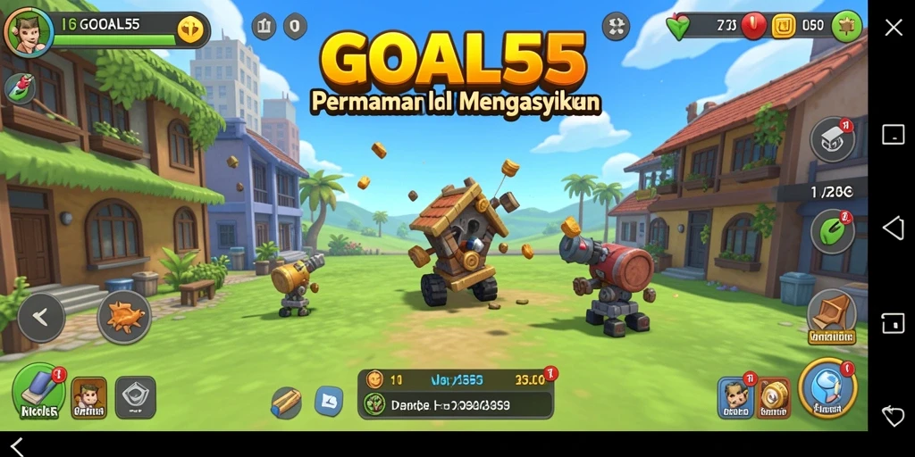 Tampilan gameplay GOAL55 yang menawan dan menarik.