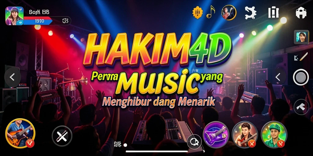 Gameplay HAKIM4D yang seru dengan alunan musik yang menggoda.