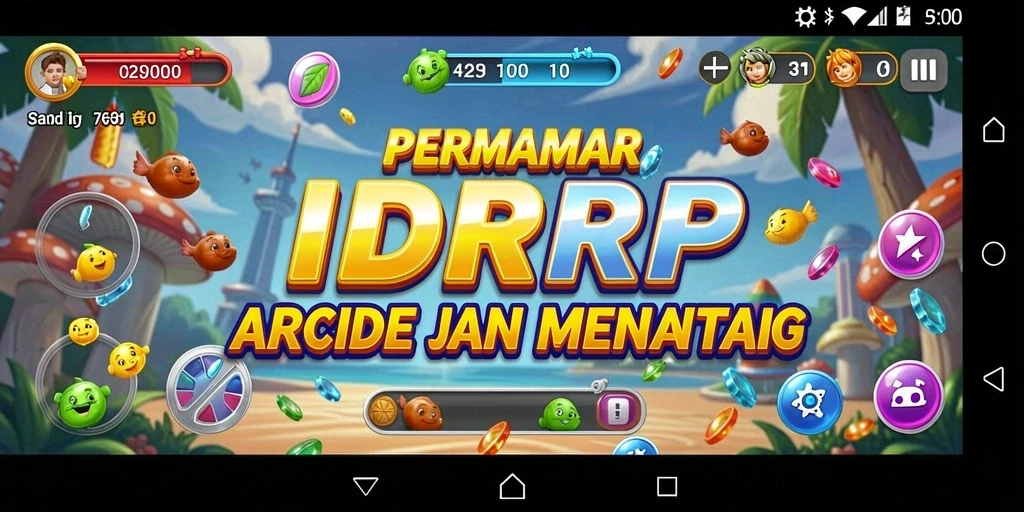 Tampilan seru dari gameplay IDRRP dengan aksi arcade yang mendebarkan.