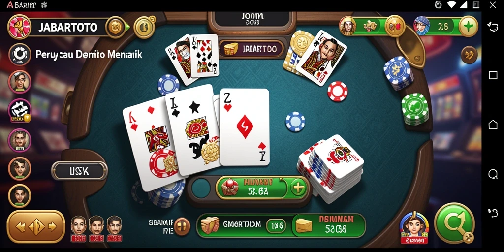 Tampilan gameplay seru di JABARTOTO, penuh interaksi dan strategi.