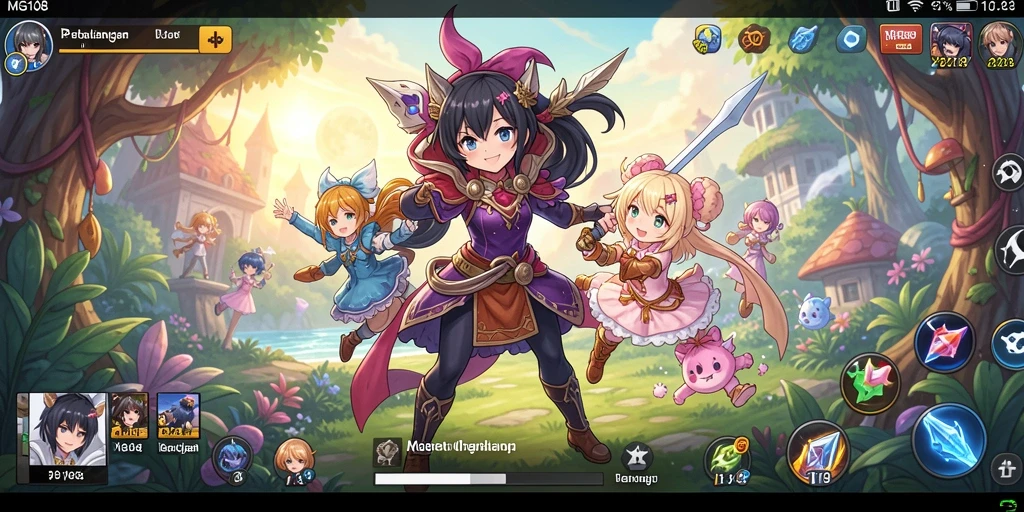 Gameplay menakjubkan dengan karakter Anime ikonik.