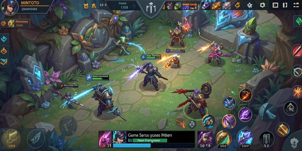 Tampilan gameplay seru dan strategis dari MINTOTO.