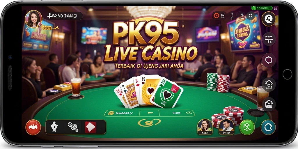 Tampilan gameplay Live Casino yang menantang di PK95.
