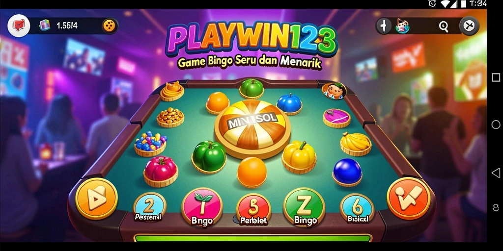 Screenshot utama PLAYWIN123 menampilkan gameplay menarik dari permainan Bingo.