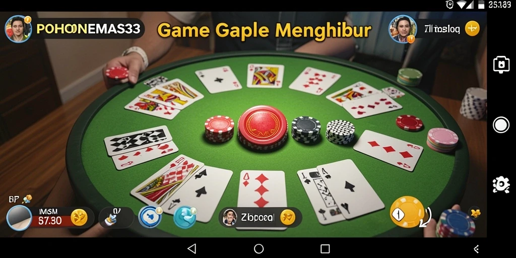 Screenshot menampilkan gameplay seru POHONEMAS33 dalam permainan Gaple.