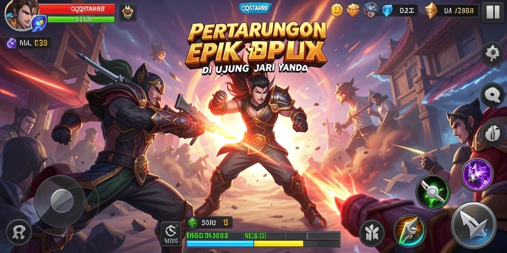 Tampilan gameplay QQSTAR88 yang seru dan penuh aksi.