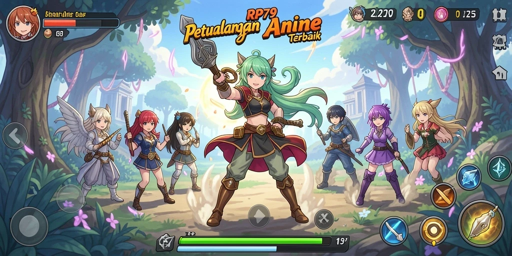 Gameplay seru di dunia anime yang penuh warna.