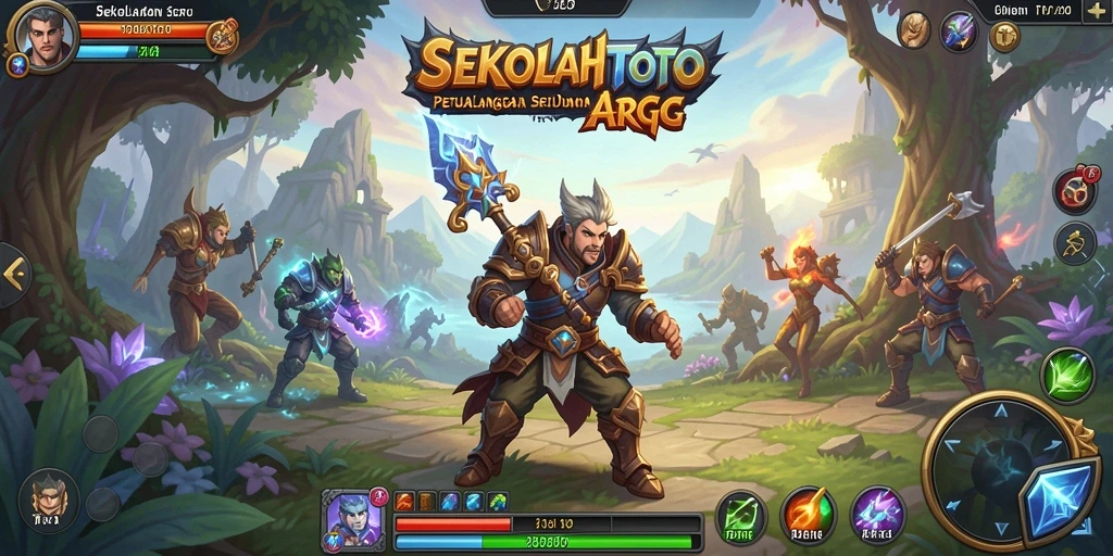 Gameplay seru dari SEKOLAHTOTO dengan aksi ARPG yang mendebarkan.