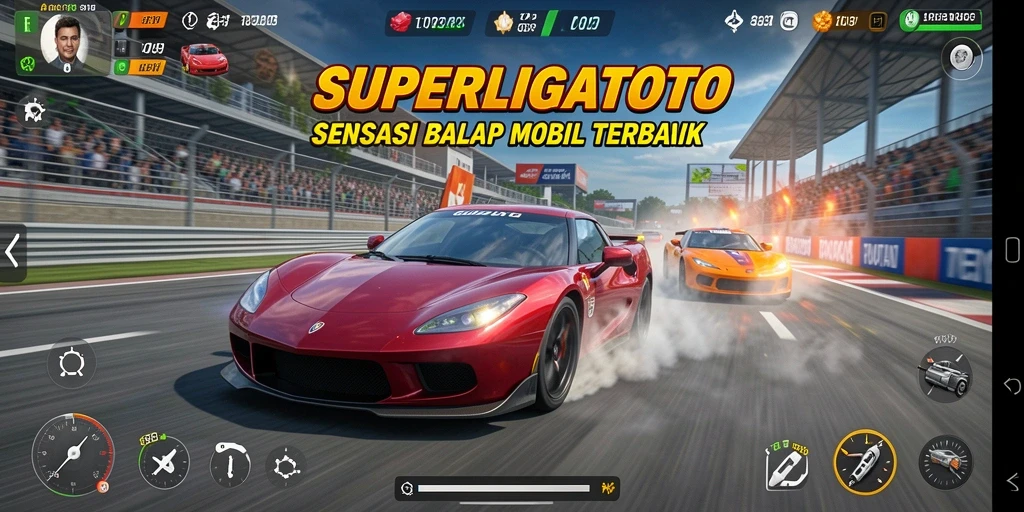 Gameplay cepat dan menegangkan dalam SUPERLIGATOTO.