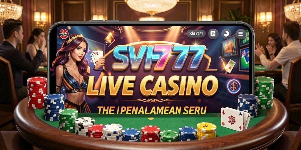 Screenshot apik dari gameplay SVIP777 yang menggambarkan keseruan Live Casino.