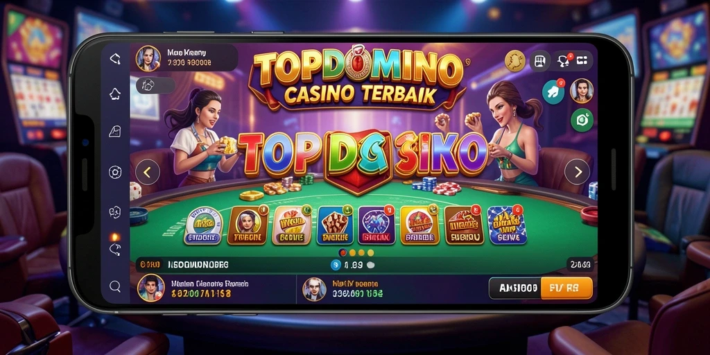 Tampilan menarik dari gameplay Live Casino di TOPDOMINO.