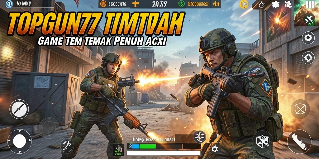 Screenshot utama gameplay menarik dari TOPGUN77.