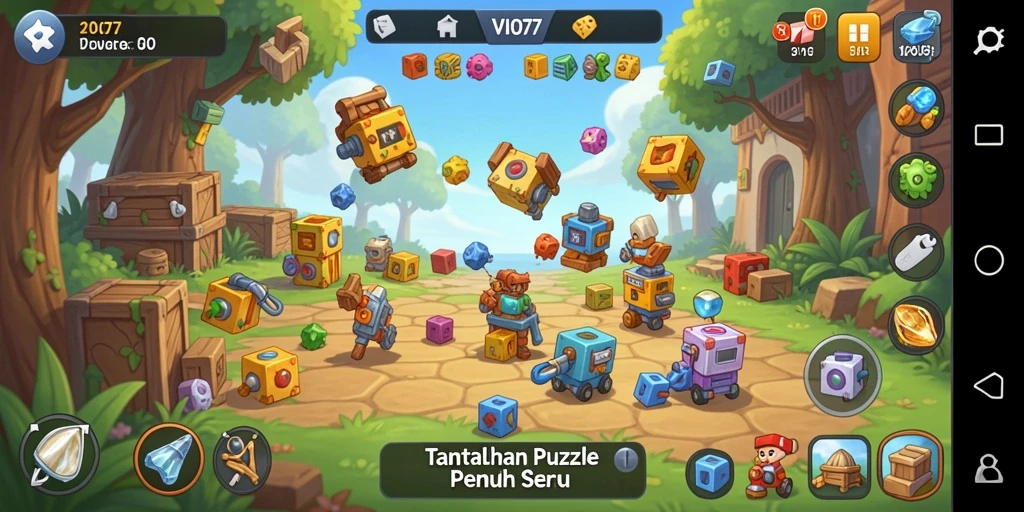 Screenshot VIO77 menunjukkan gameplay seru penuh teka-teki.