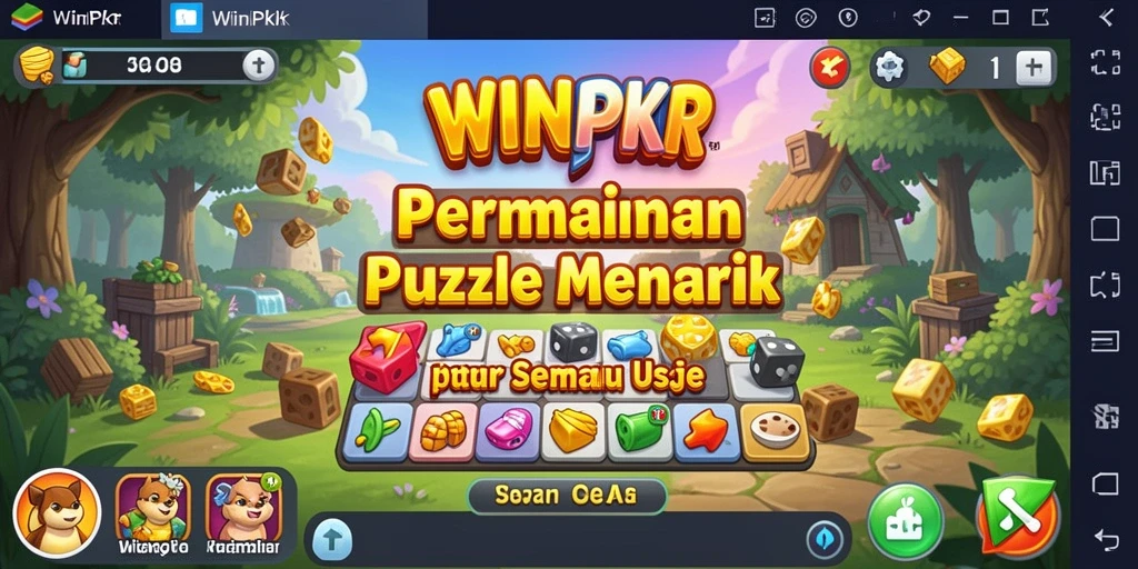 Tampilan gameplay dari WINPKR dengan tantangan puzzle menarik.